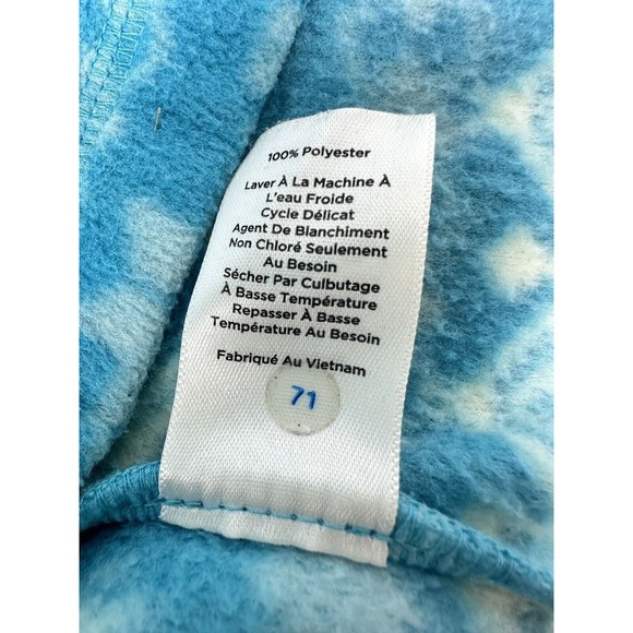 Talbots Blue‎ Fleece Patterned Jacket, Size L - Picture 10 of 11